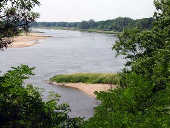 High banks of the Elbe near Griebo